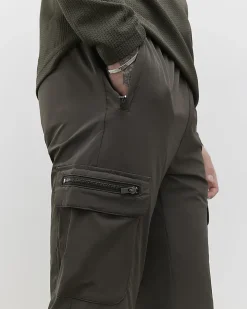 Khaki Skinny Fit Stretch Cargo Trousers