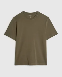 Khaki Slim Fit Cotton Lightweight T-Shirt