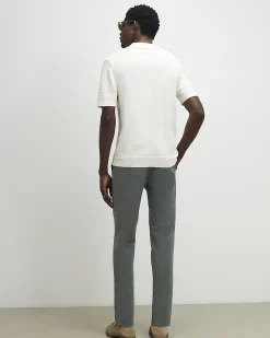 Khaki Slim Fit Stretch Chino Trousers