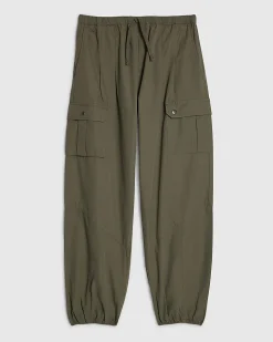 Khaki Utility Cargo Cuffed Joggers
