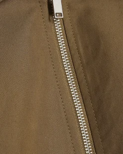 Khaki Utiltiy Zip Through Harrington Jacket