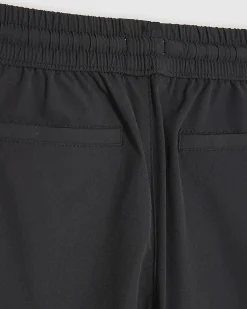 Mini Boys Black Zip Cargo Trousers