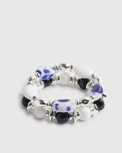 Multi Colour 2 Pack Stretch Bracelets