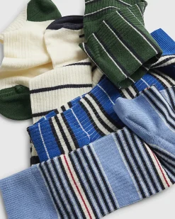 Multi Colour Stripe Pack Of 5 Socks
