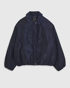 Naby Bubble Hem Bomber Jacket