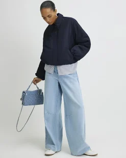 Naby Bubble Hem Bomber Jacket