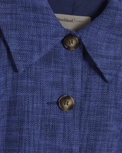 Navy Cotton Tailored Bomber Jacket