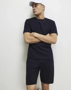 Navy Essential Slim Fit Lightweight T-Shirt