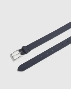 Navy Faux Suede Belt