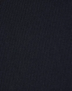 Navy High Waisted Ribbed Flare Leggings