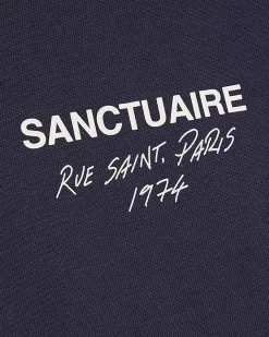 Navy Oversized Cotton Sanctuaire T-Shirt