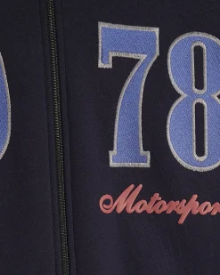 Navy Oversized Fit 1978 Racing Hoodie