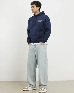 Navy Oversized Fit Sanctuaire Hoodie