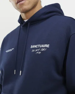 Navy Oversized Fit Sanctuaire Hoodie