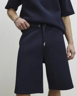 Navy Premium Drawstring Bermuda Shorts