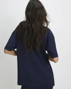 Navy Premium Oversized T-Shirt