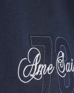 Navy Regular Fit Ame Saint Stripe Shorts