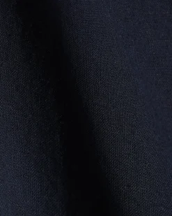 Navy Regular Fit Linen Blend Shirt