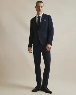 Navy Skinny Fit Suit Trousers