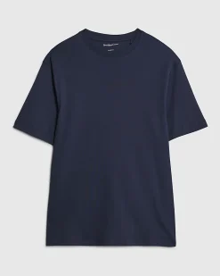 Navy Slim Fit Cotton Midweight T-Shirt