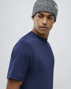 Navy Slim Fit Cotton Midweight T-Shirt
