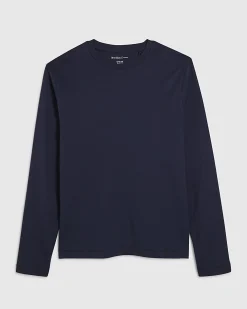 Navy Slim Fit Crew Neck Midweight T-Shirt