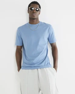 Navy Slim Fit Crew Neck T-Shirt 3 Pack