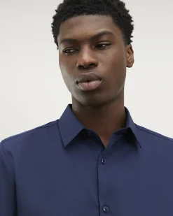 Navy Slim Fit Long Sleeve Shirt