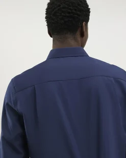 Navy Slim Fit Long Sleeve Shirt