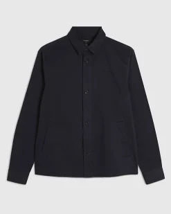 Navy Slim Fit Overshirt
