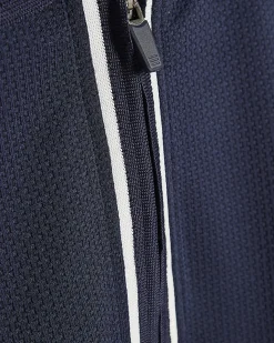 Navy Slim Fit Polo Shirt And Shorts Set