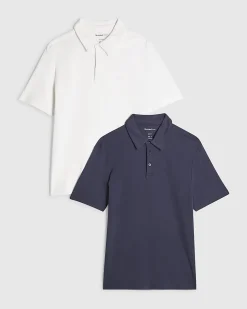 Navy Slim Fit Short Sleeve Polo Shirt