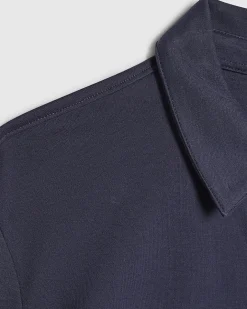 Navy Slim Fit Short Sleeve Polo Shirt