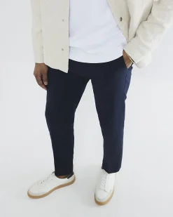 Navy Slim Fit Stretch Chino Trousers