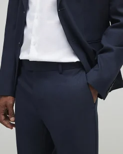 Navy Slim Fit Stretch Tailored Suit Trousers