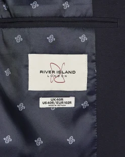 Navy Slim Fit Suit Jacket