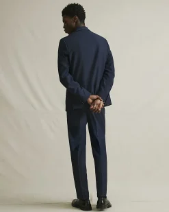 Navy Slim Fit Suit Trousers