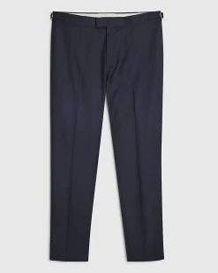 Navy Slim Fit Suit Trousers