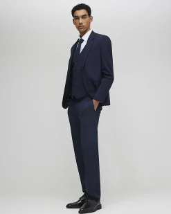 Navy Slim Fit Waistcoat