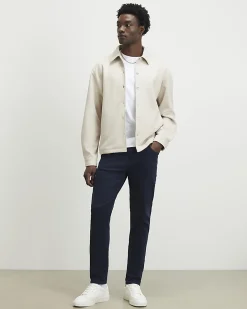 Navy Slim Fit Washed Jeans