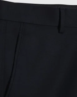 Navy Slim Longer Length Stretch Chino Shorts