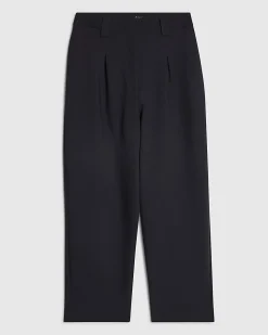 Navy Straight Leg Trousers