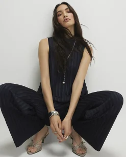 Navy Stripe Tunic Cami