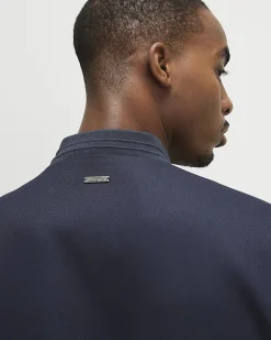 Navy Twill Bomber Jacket