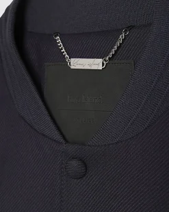 Navy Twill Bomber Jacket
