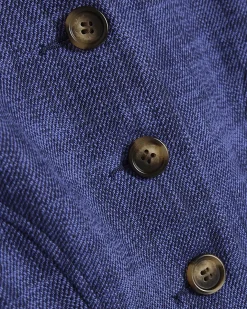 Navy Wide Leg Trousers