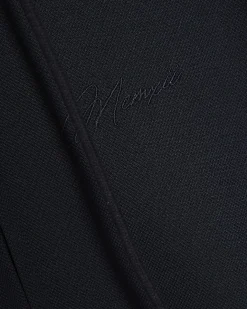 Navy Zip Through Pique Hoodie