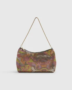 Orange Chainmail Shoulder Bag
