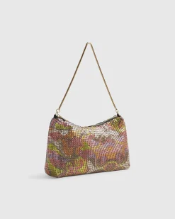 Orange Chainmail Shoulder Bag