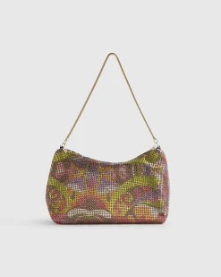 Orange Chainmail Shoulder Bag